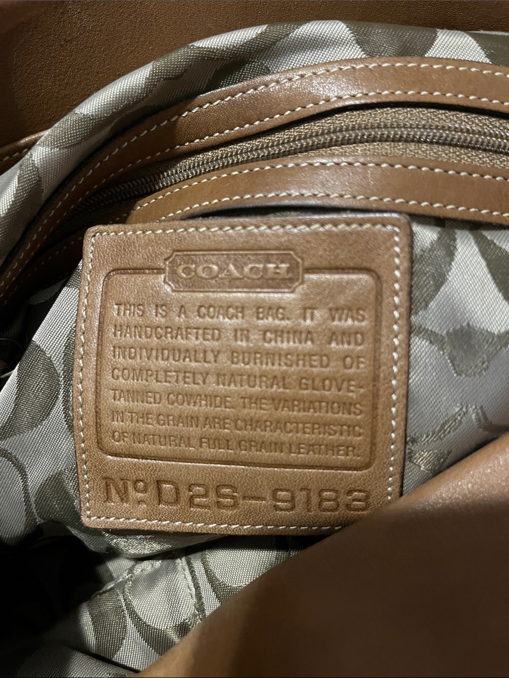 Coach Cognac Leather Slouch Shoulder Bag - Picture 2 of 4